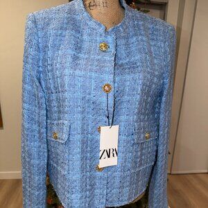 ZARA Blue Jacket, New, with tag